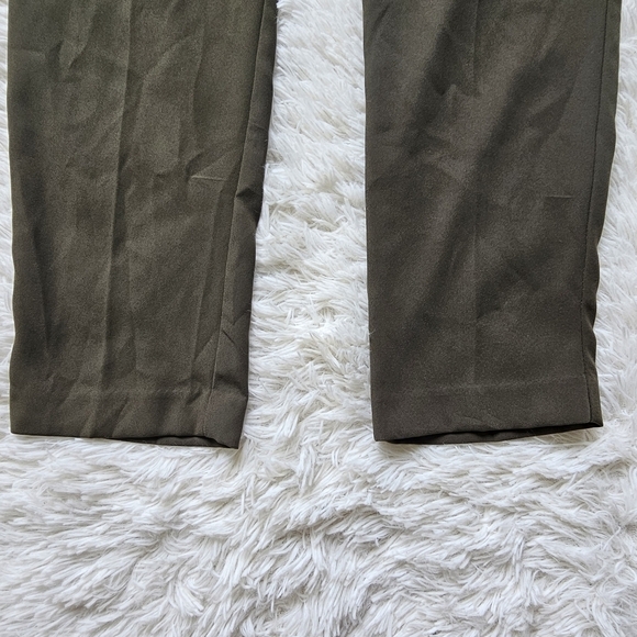 7th Avenue Design Studio NY&C olive green paper back dress pants size 8 - Picture 12 of 13
